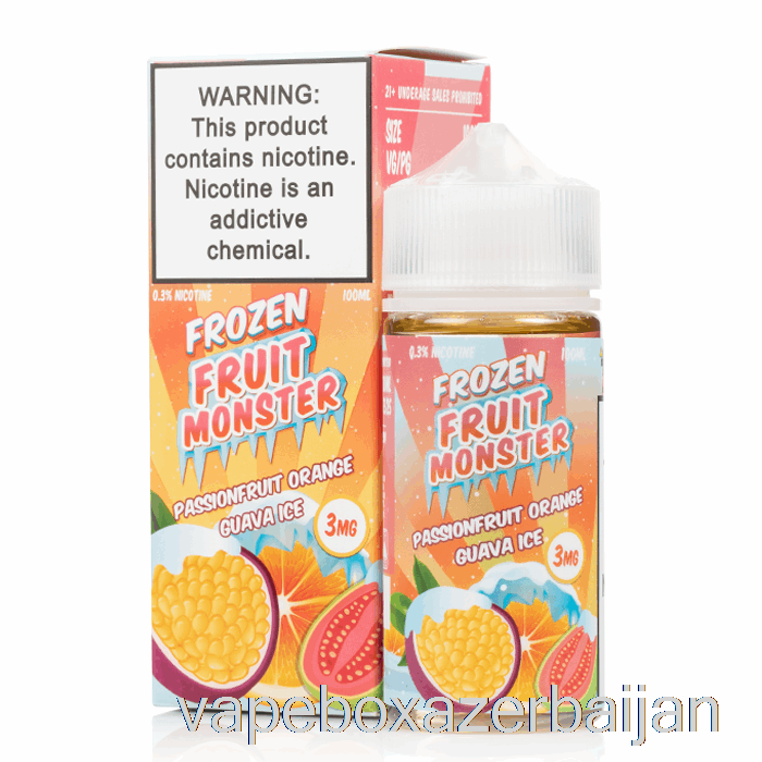 Vape Baku ICE Passionfruit Orange Guava - Frozen Fruit Monster - 100mL 0mg